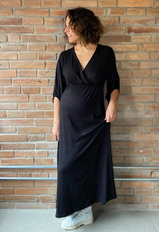 Vestido Maternal y Lactancia Montse Negro