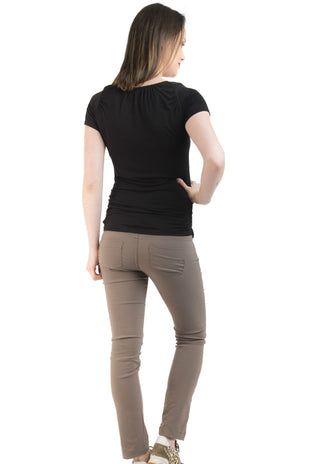 Pantalón Maternal Leticia Tabaco
