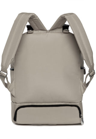 Mochila Maternal Happy Blanca Gris