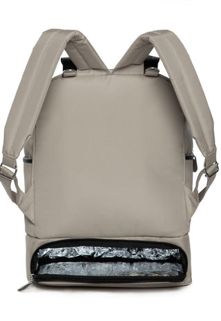 Mochila Maternal Happy Blanca Gris