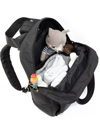 Mochila Maternal Happy Blanca Negro
