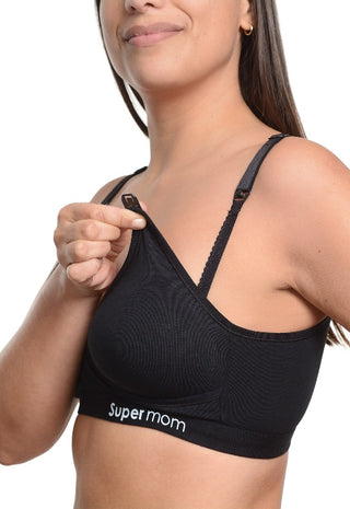 Sosten deportivo en V Supermom Negro